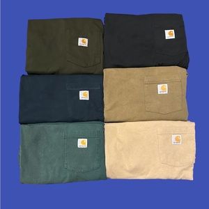 Bundle of 6 Carhartt size XL-XXL Workwear shirts.